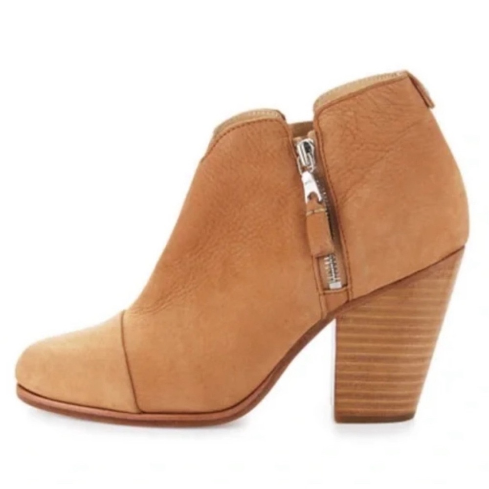 EUC rag‎ & bone Margot Ankle Booties Tan Nubuck 39.5